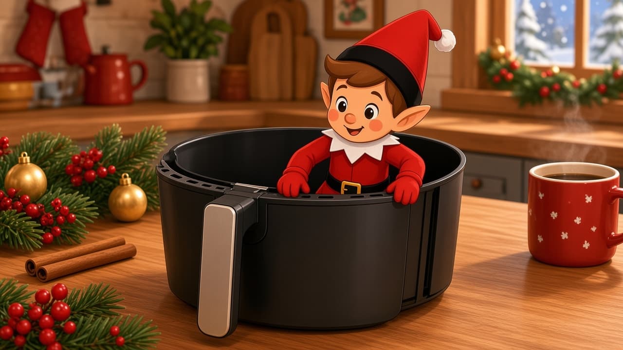 Air Fryer Basket Peek