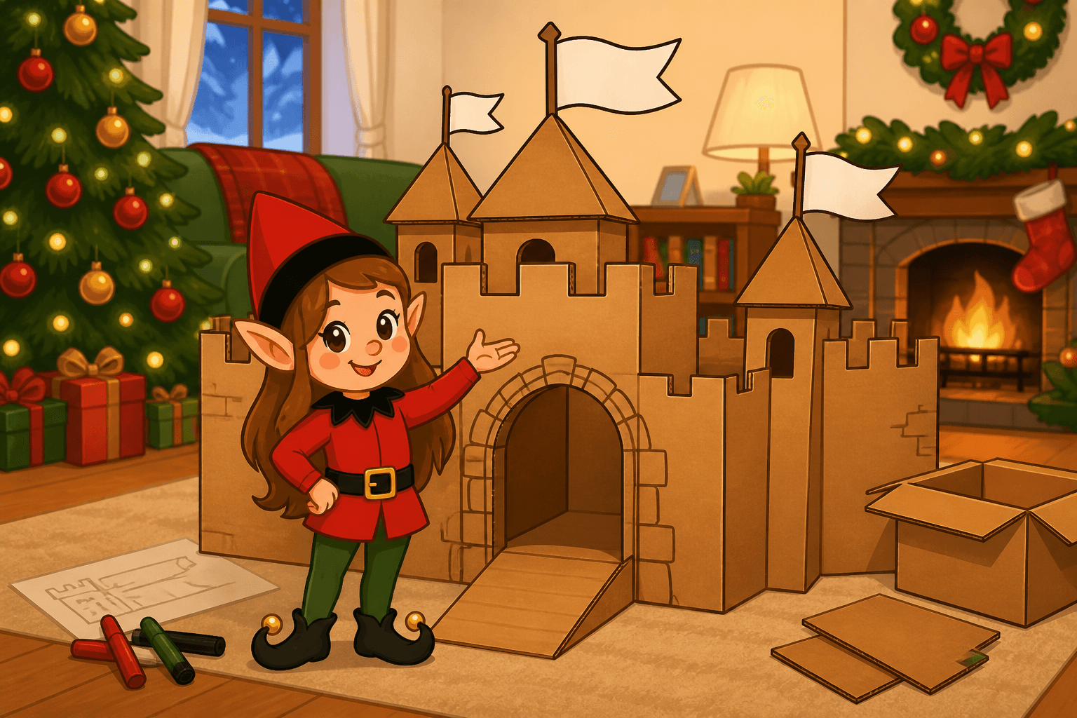 Cardboard Box Castle