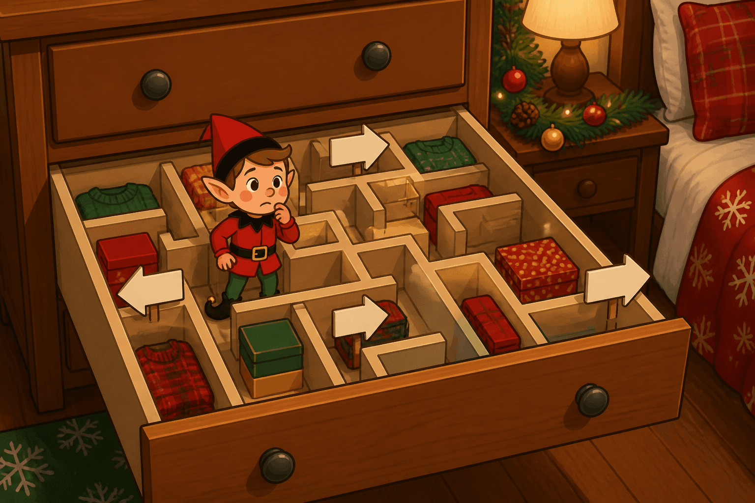 Drawer Divider Maze