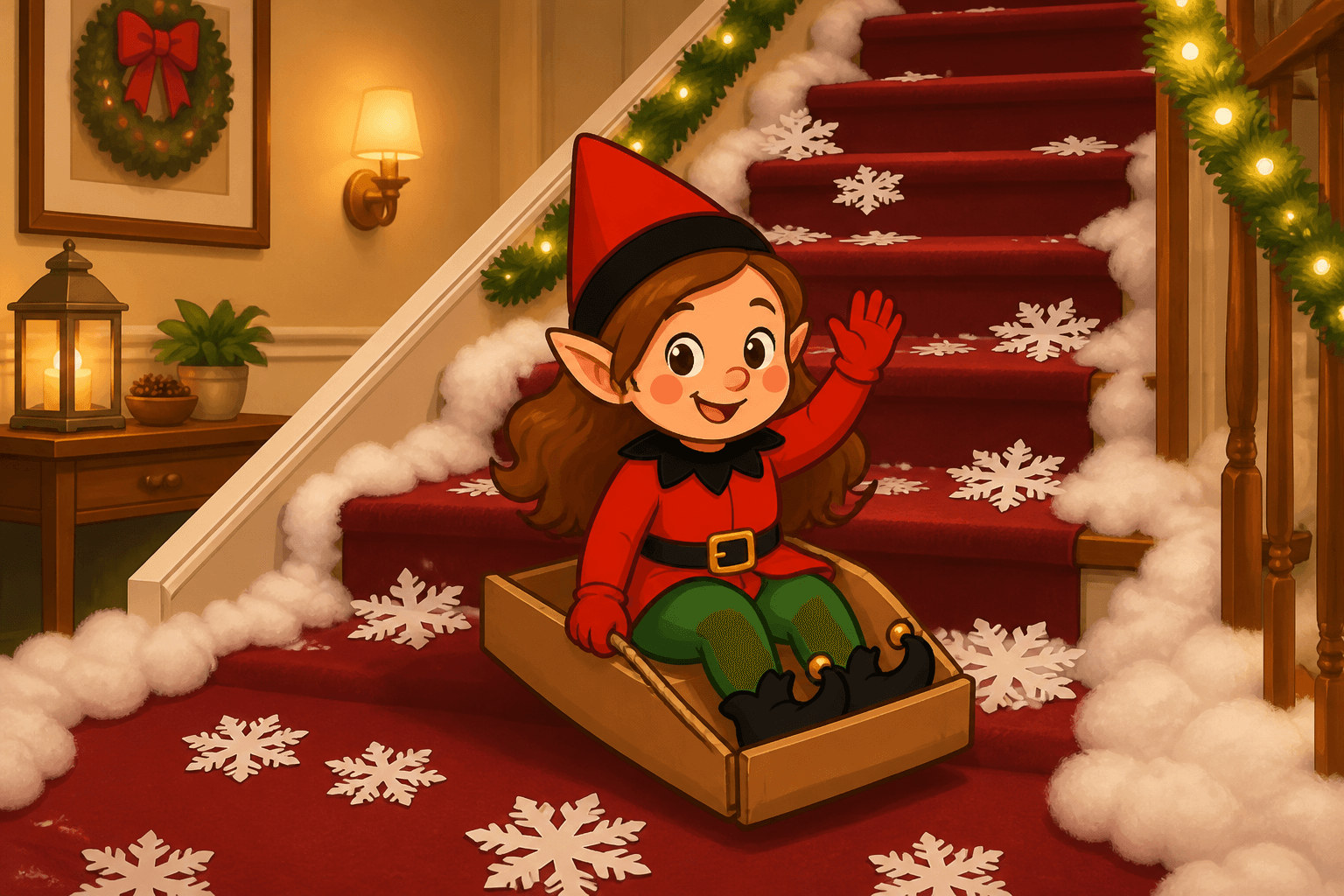 Staircase Sled Run