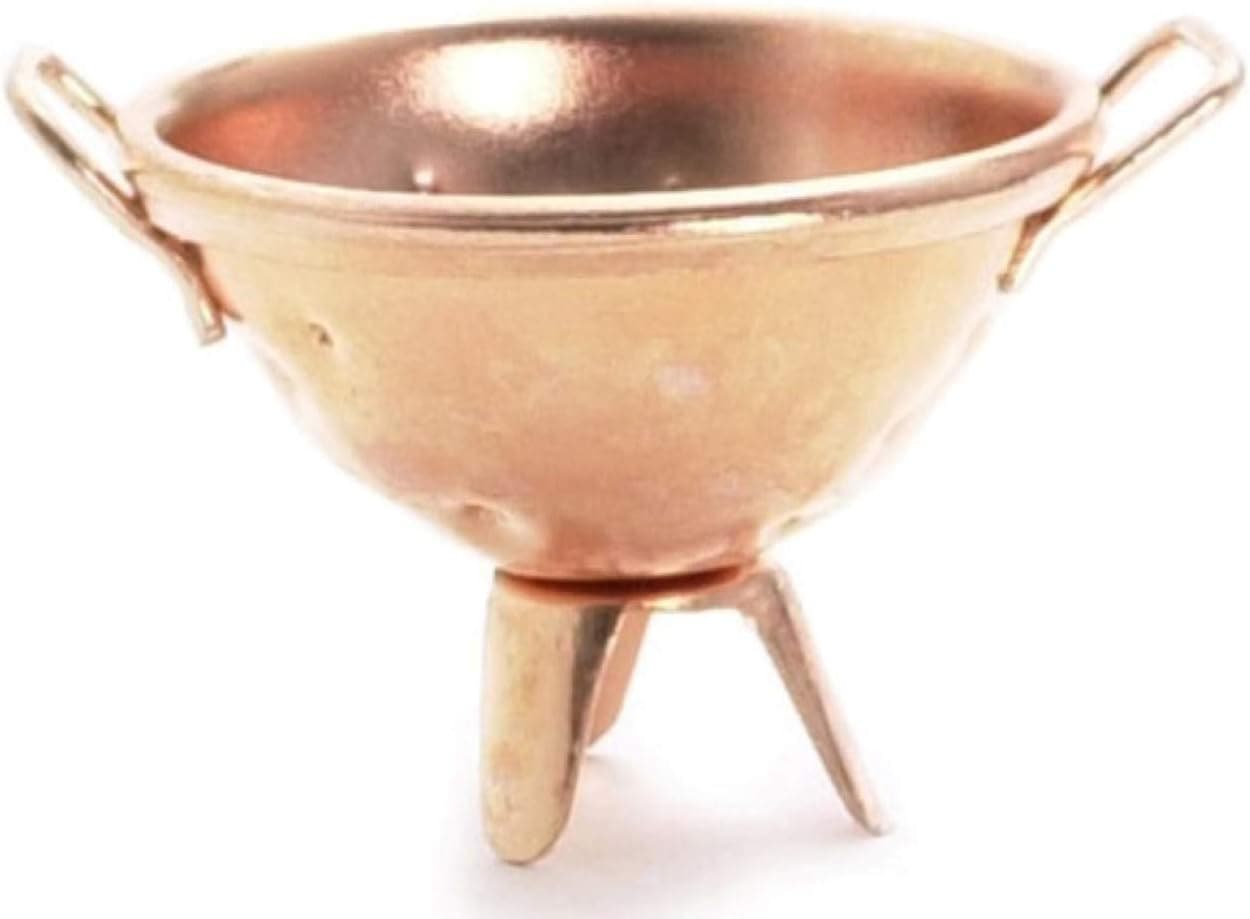 A miniature colander for holiday elf setups.