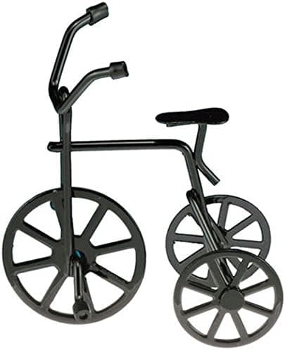 A miniature tricycle for holiday elf setups.