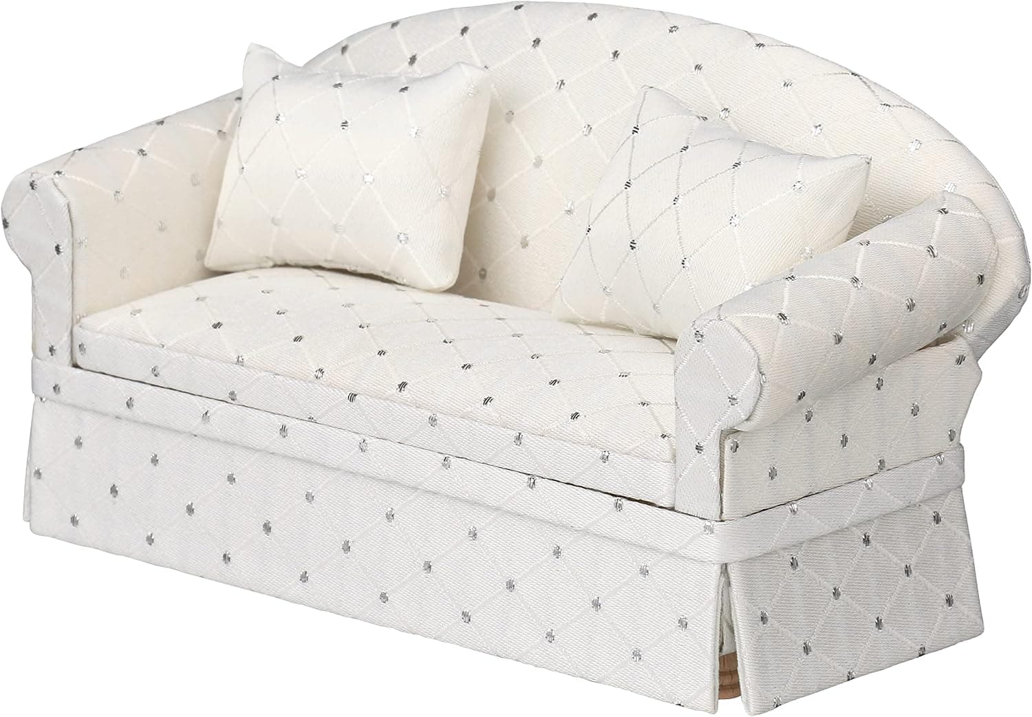 A miniature sofa for holiday elf setups.