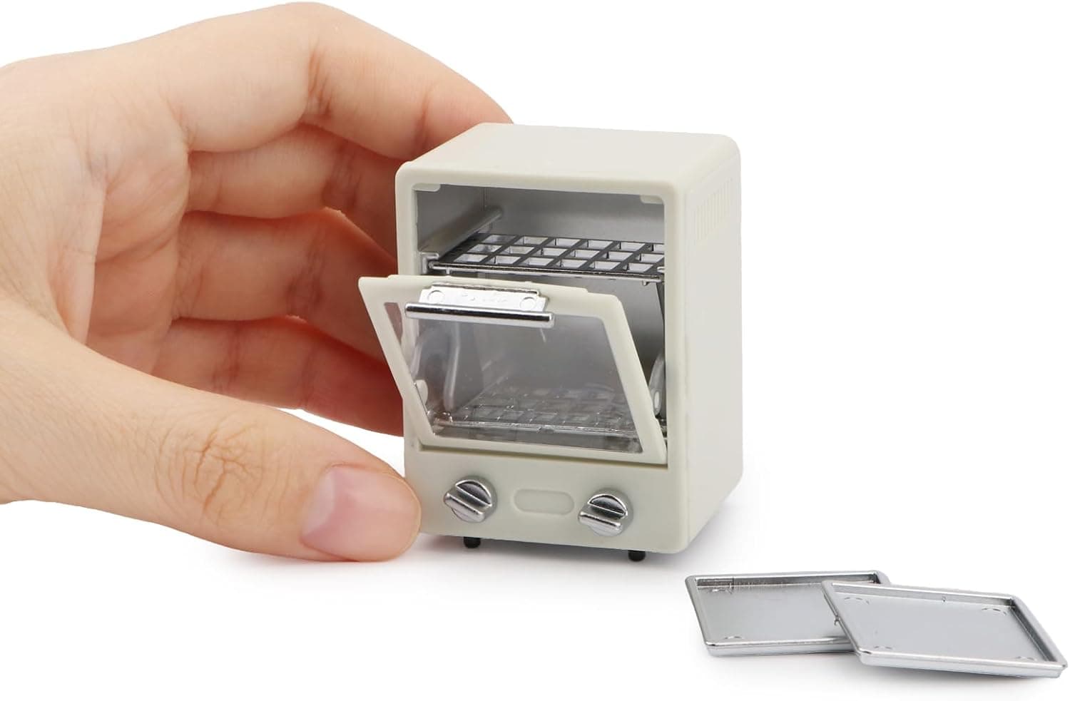 A miniature microwave for holiday elf setups.