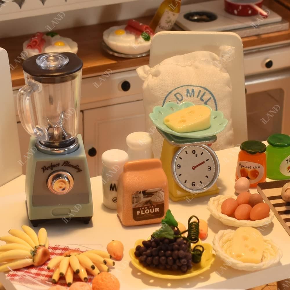 A miniature blender for holiday elf setups.