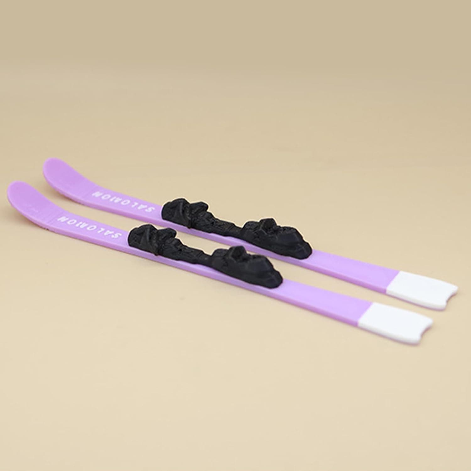 Miniature skis for holiday elf setups.